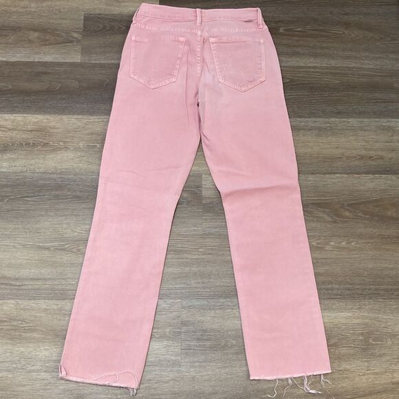 MOTHER The Rascal Ankle Snipper Pink Jeans Sz 26 - Picture 16 of 16